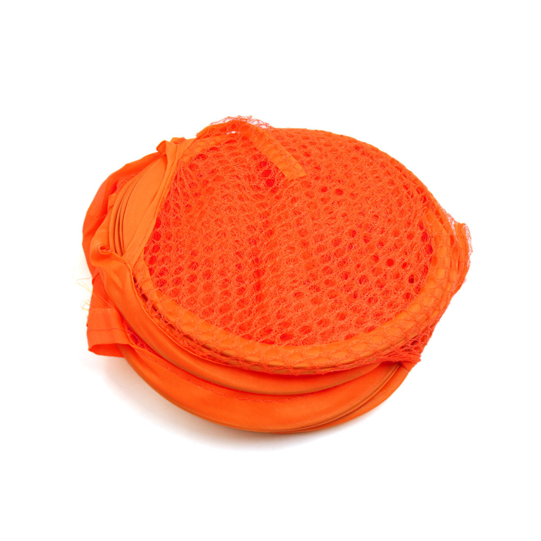 Mesh Laundry Baskets Fordable Clothes Storage Basket Organizer Orange