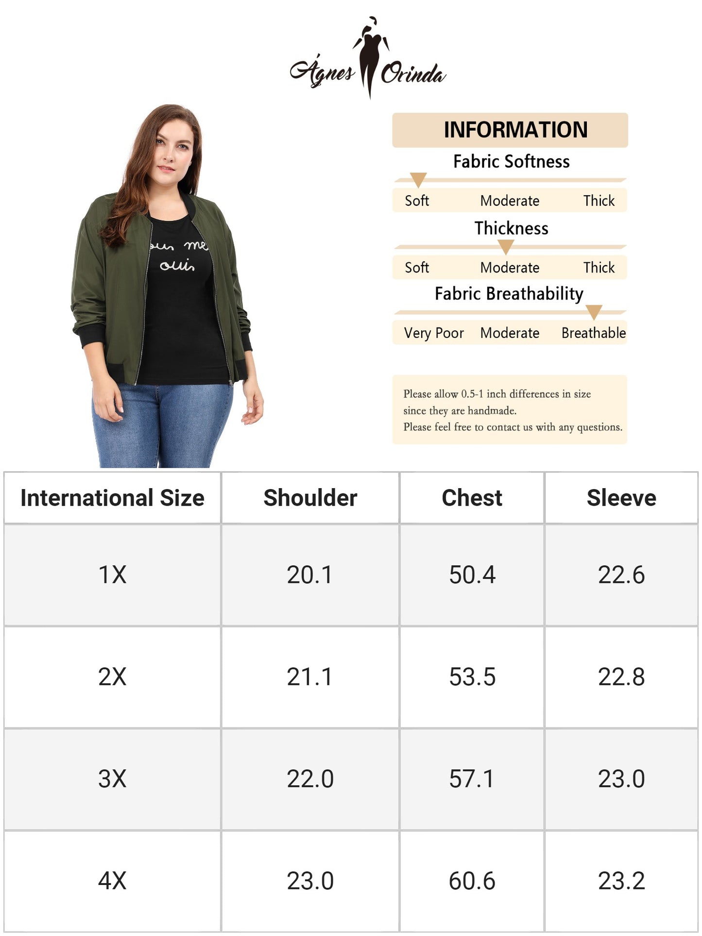 Women's Plus Size Bomber Jackets Lightweight with Pockets Zip Up Quilted Casual Outwear