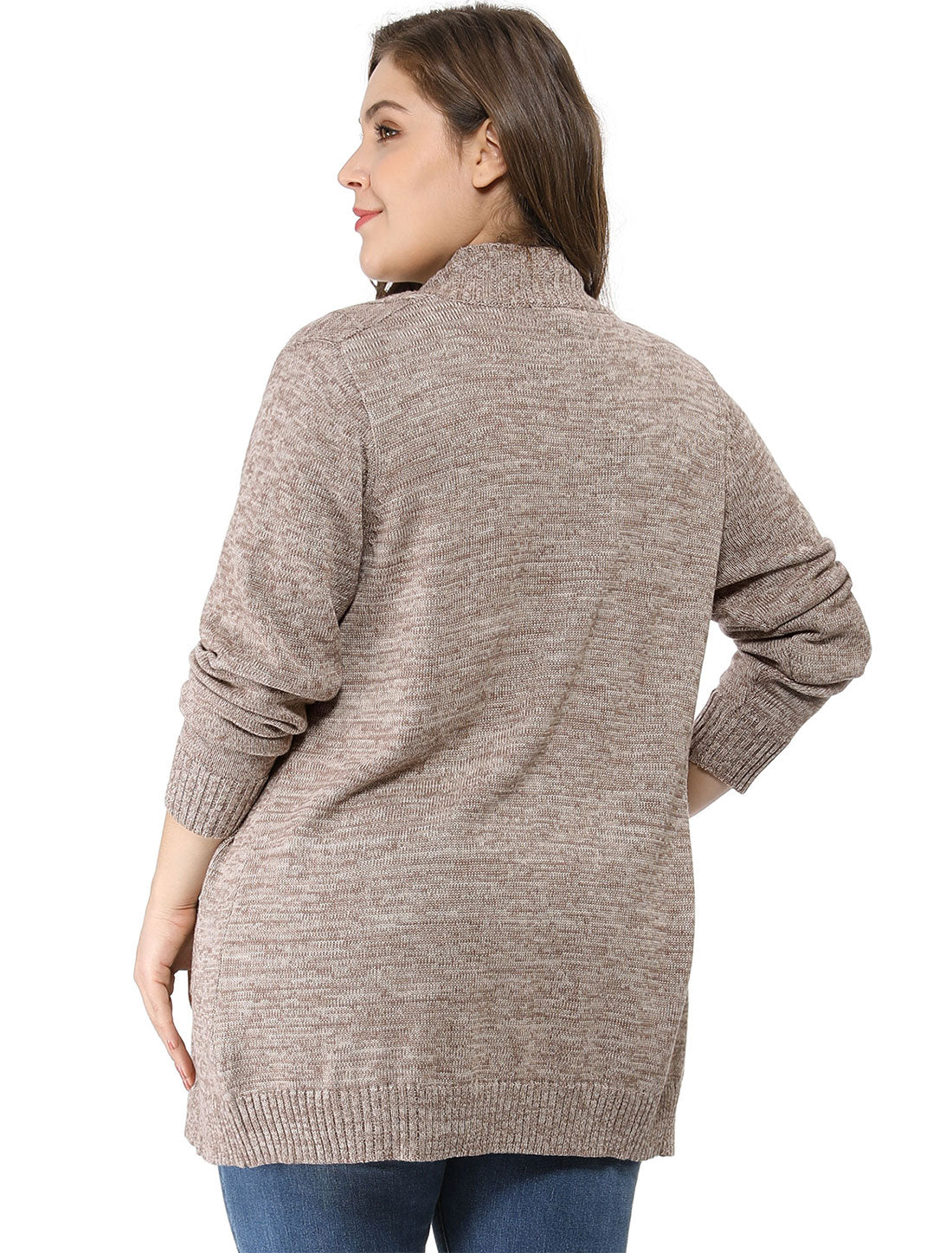 Women's Plus Size Classic Cardigan Sweaters Long Sleeve with Pockets Lightweight Cardigans