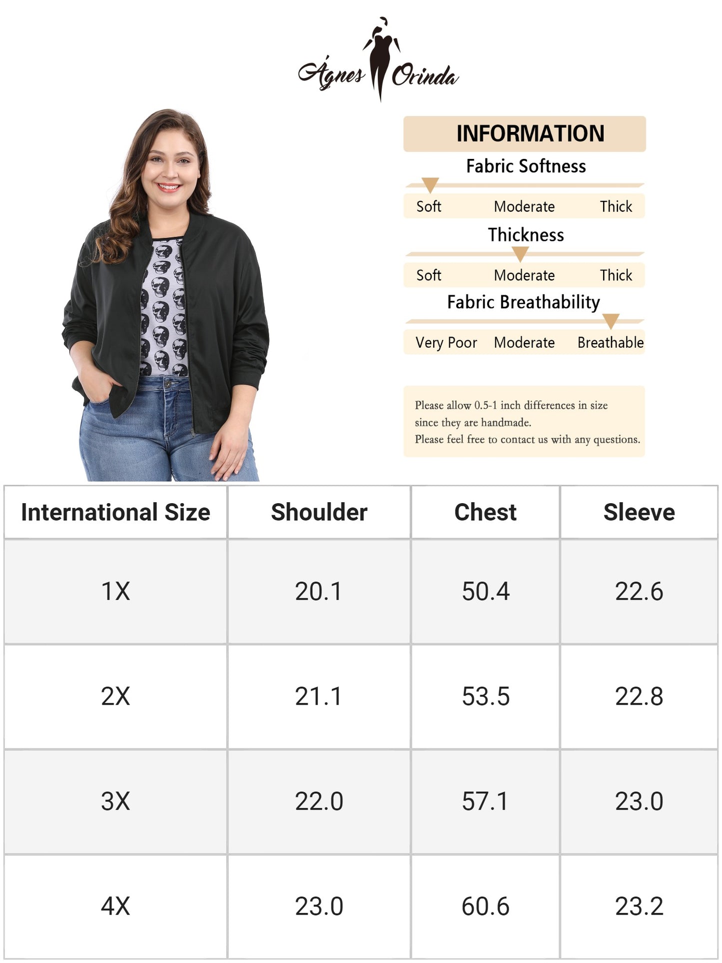 Women's Plus Size Bomber Jackets Lightweight with Pockets Zip Up Quilted Casual Outwear