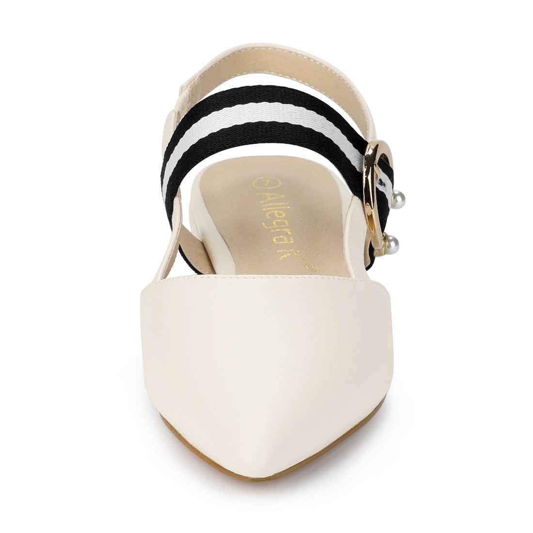 Women's Pointed Toe Slingback Flat Mules