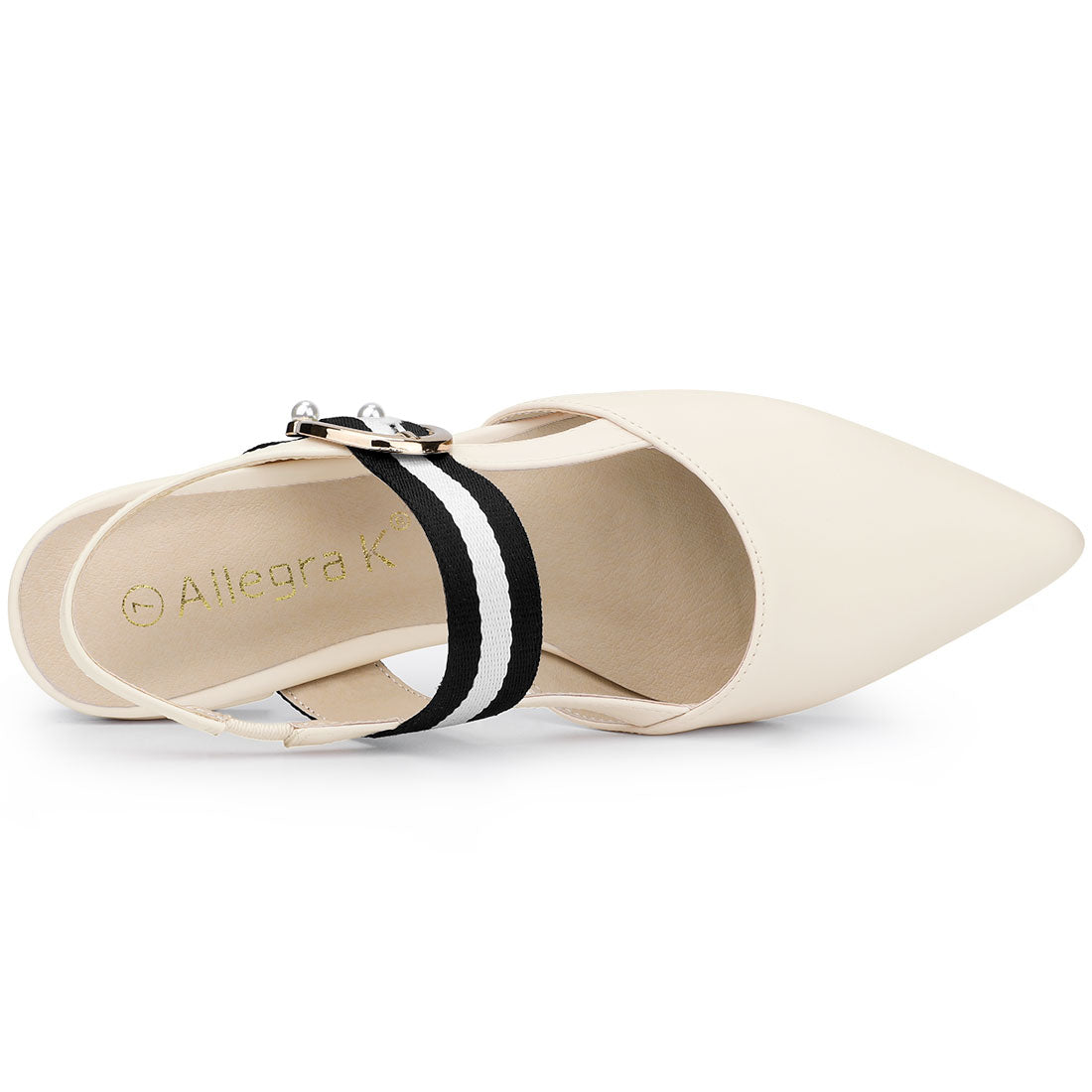 Women's Pointed Toe Slingback Flat Mules