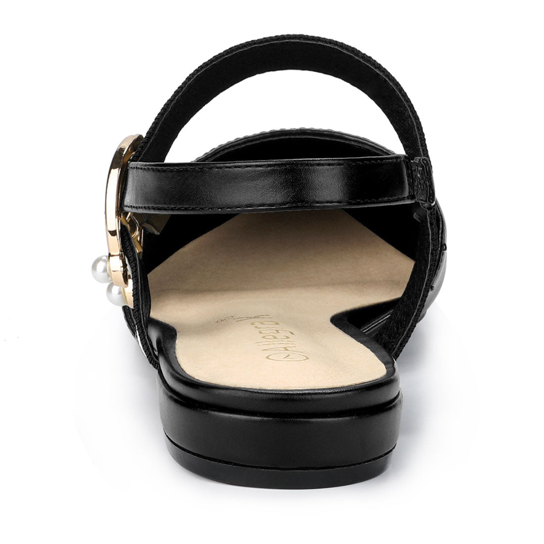 Women's Pointed Toe Slingback Flat Mules
