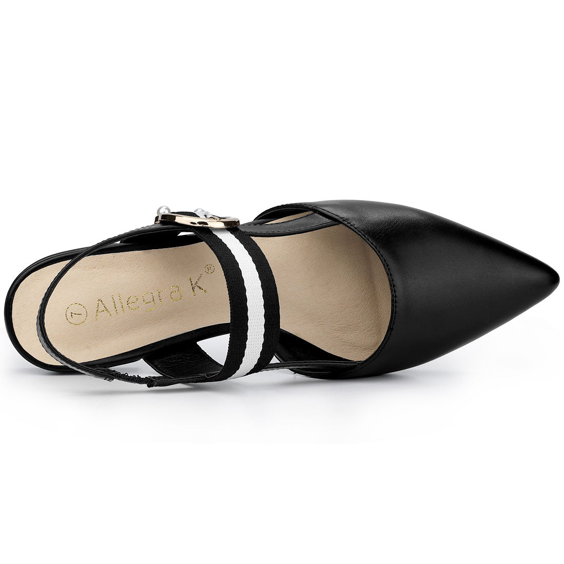 Women's Pointed Toe Slingback Flat Mules
