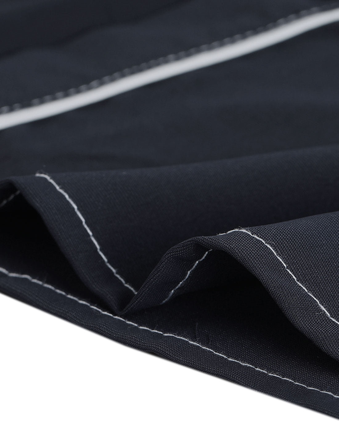 Women's Piped Long Sleeve Pockets Office Button Down Shirt