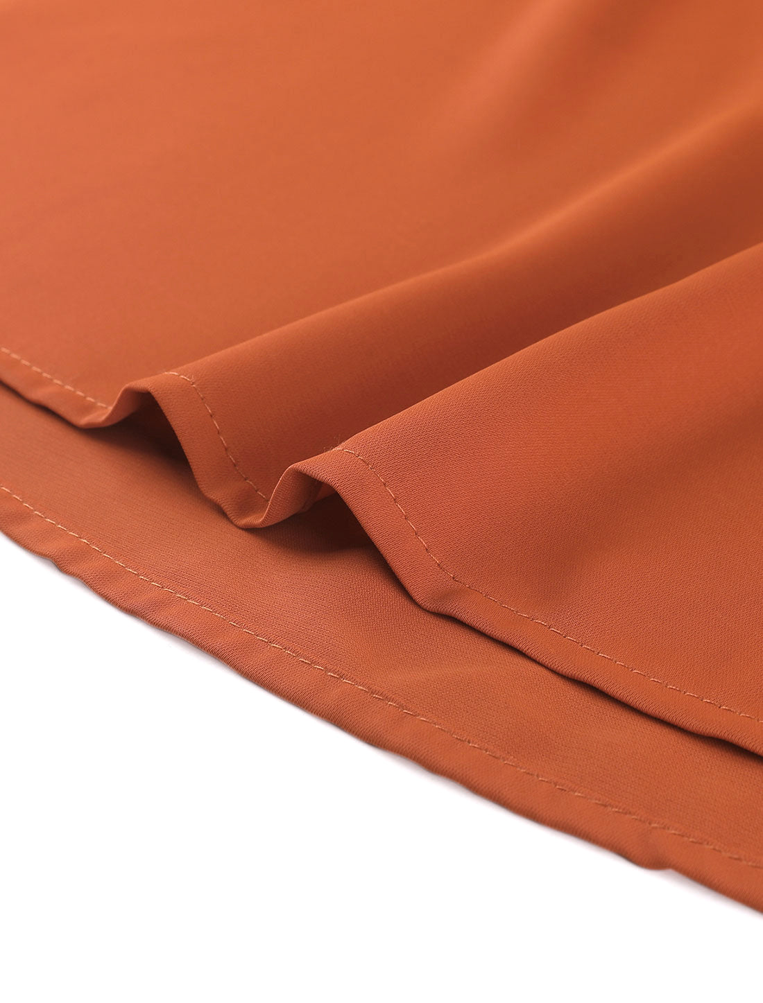 Women's Elegant 3/4 Sleeves V Neck Drawstring Tie Waist Blouse Top