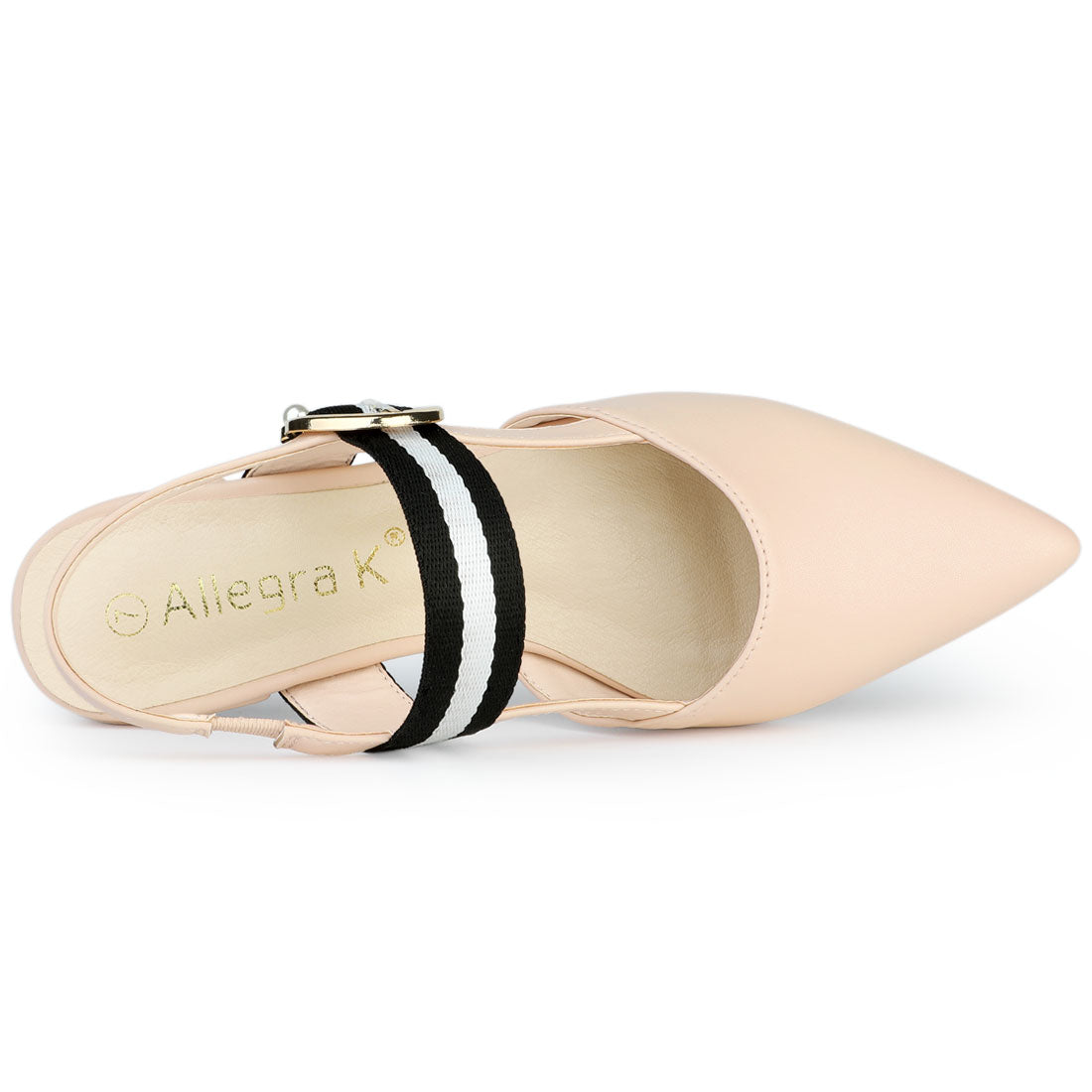 Women's Pointed Toe Slingback Flat Mules