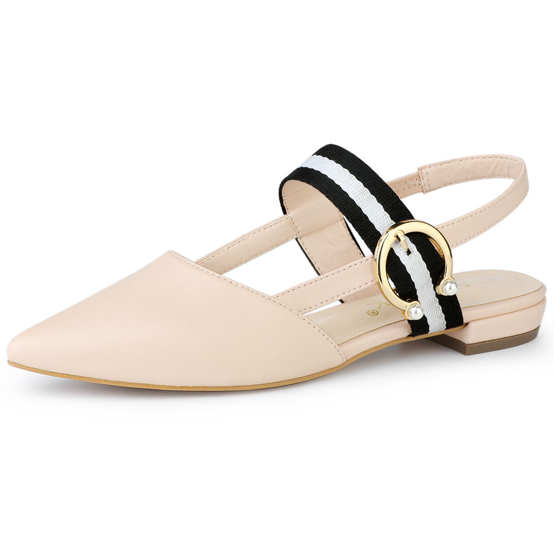 Women's Pointed Toe Slingback Flat Mules
