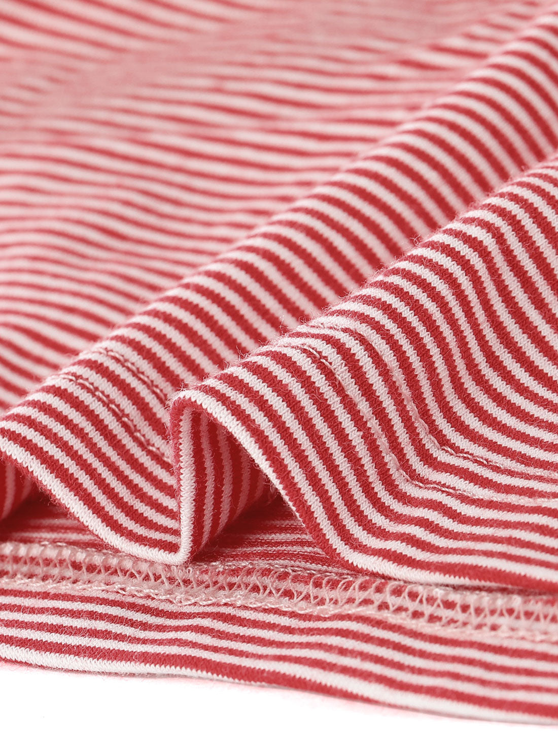 Women's Ruffle V Neck Casual Short Sleeve Striped Blouse Top