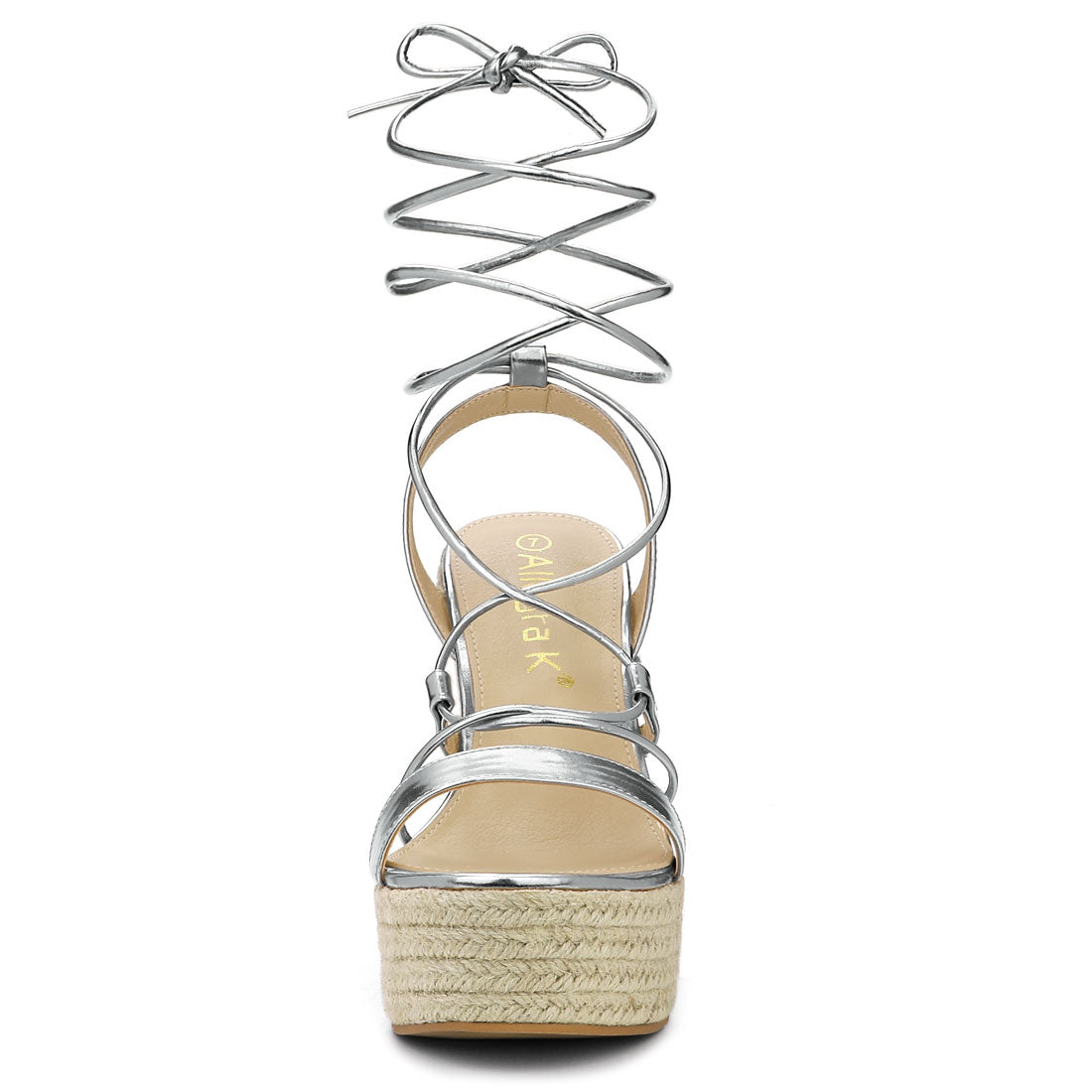 Women's Espadrilles Platform Wedges Heel Lace Up Sandals
