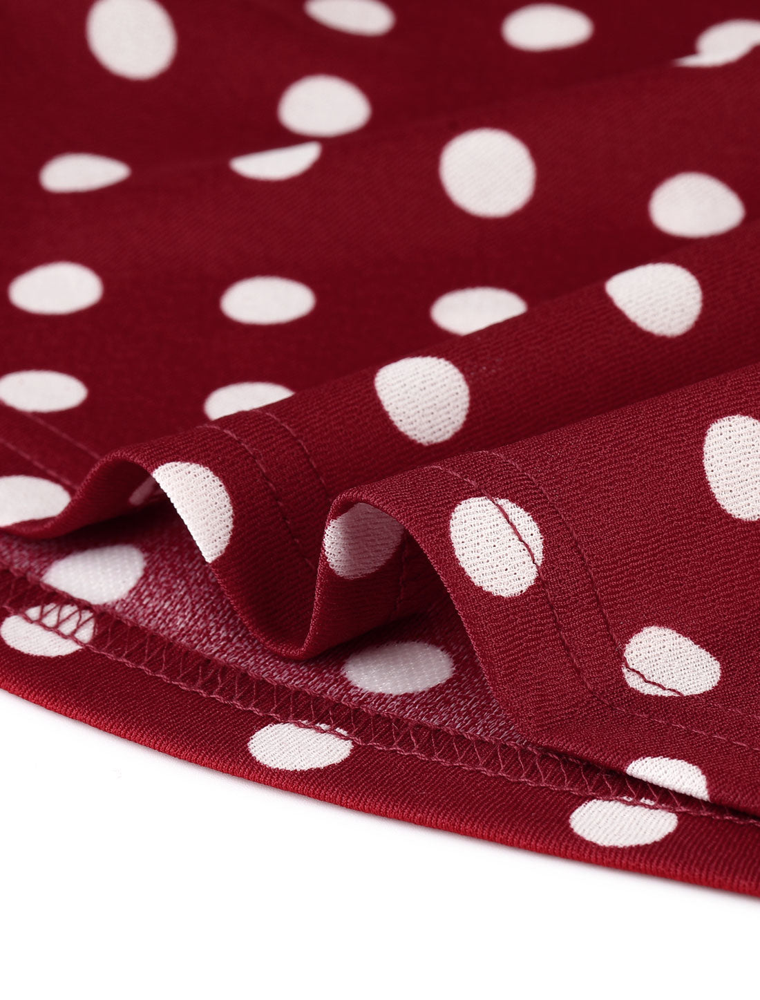 Women's Plus Size Short Sleeve Polka Dots Peplum Top