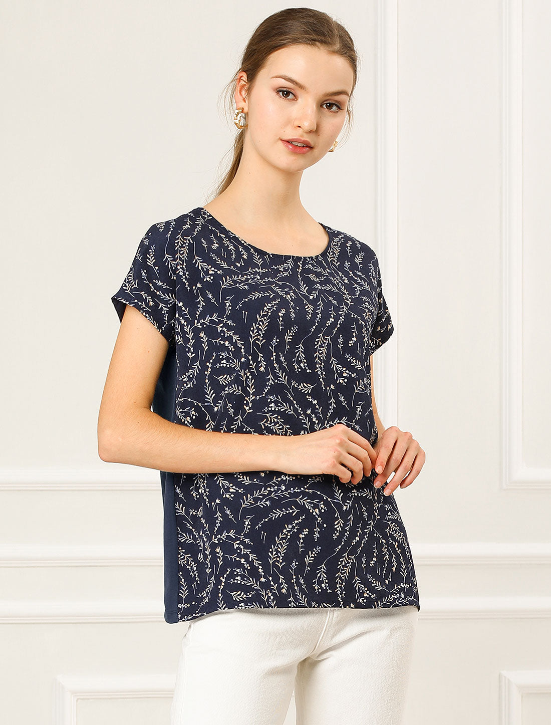 Women's Short Sleeve Casual Summer Top Print T-Shirt