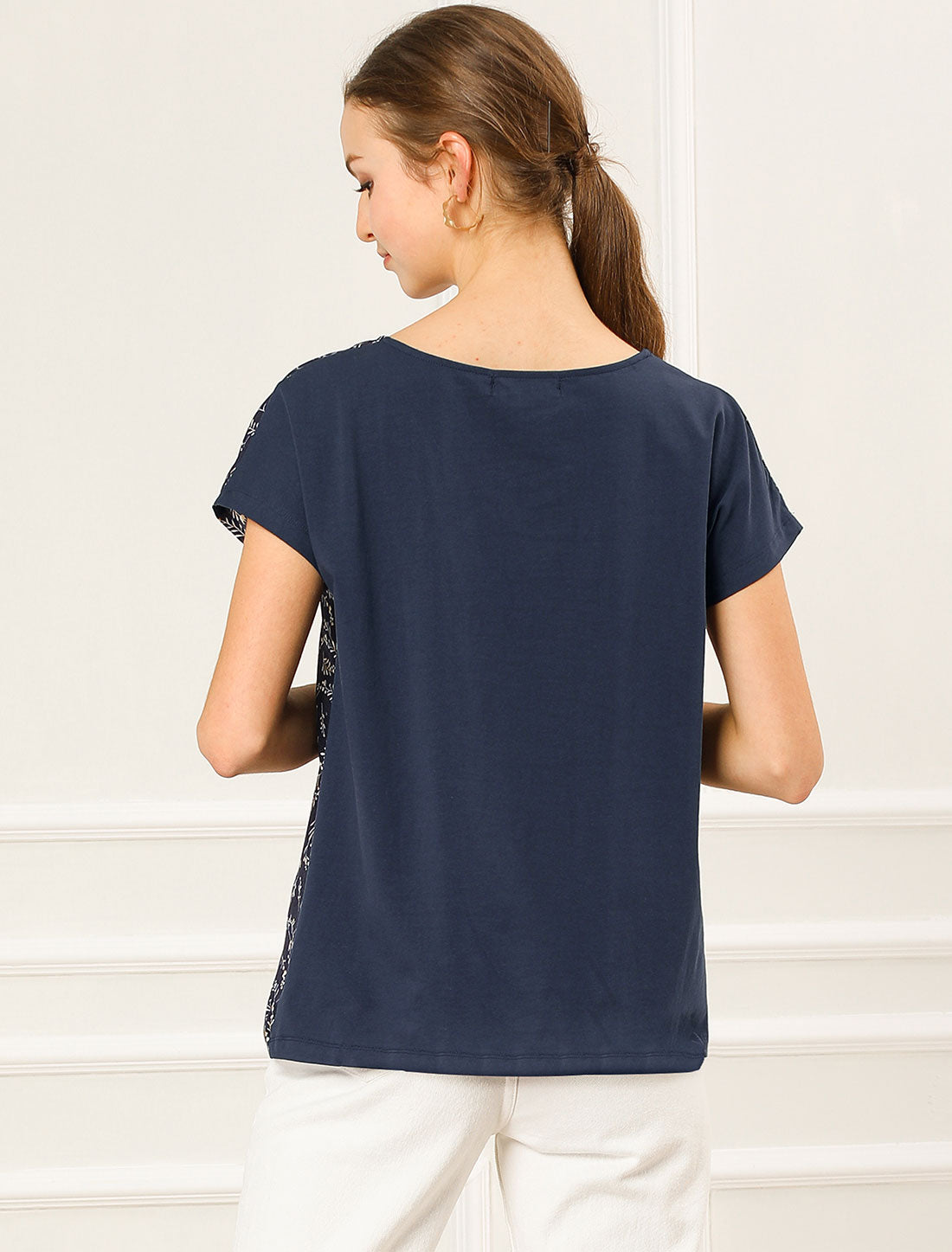 Women's Short Sleeve Casual Summer Top Print T-Shirt