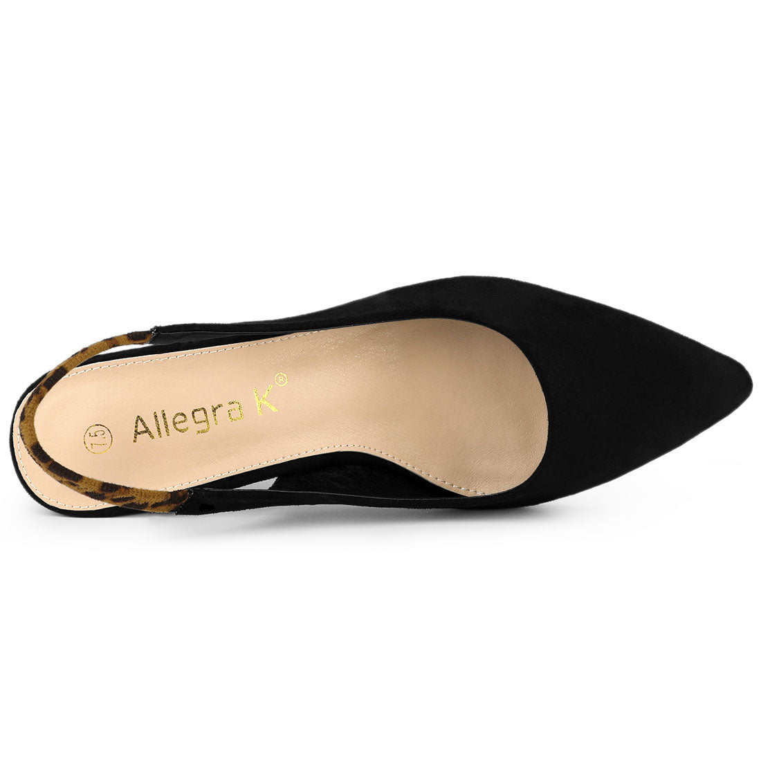 Zapatos de tacón de bloque con punta puntiaguda para mujer