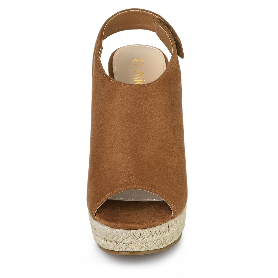Sandalias de cuña con plataforma y tacón de alpargatas para mujer