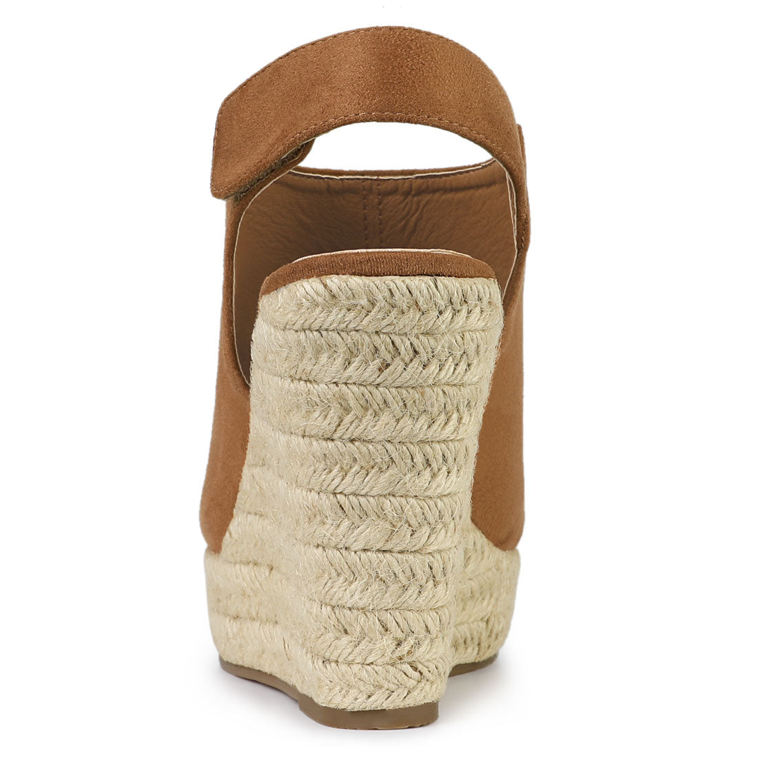 Sandalias de cuña con plataforma y tacón de alpargatas para mujer