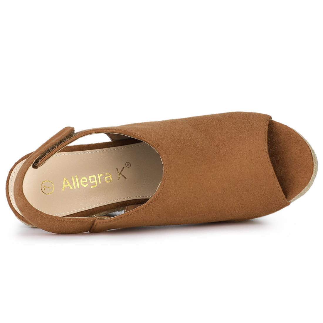 Sandalias de cuña con plataforma y tacón de alpargatas para mujer