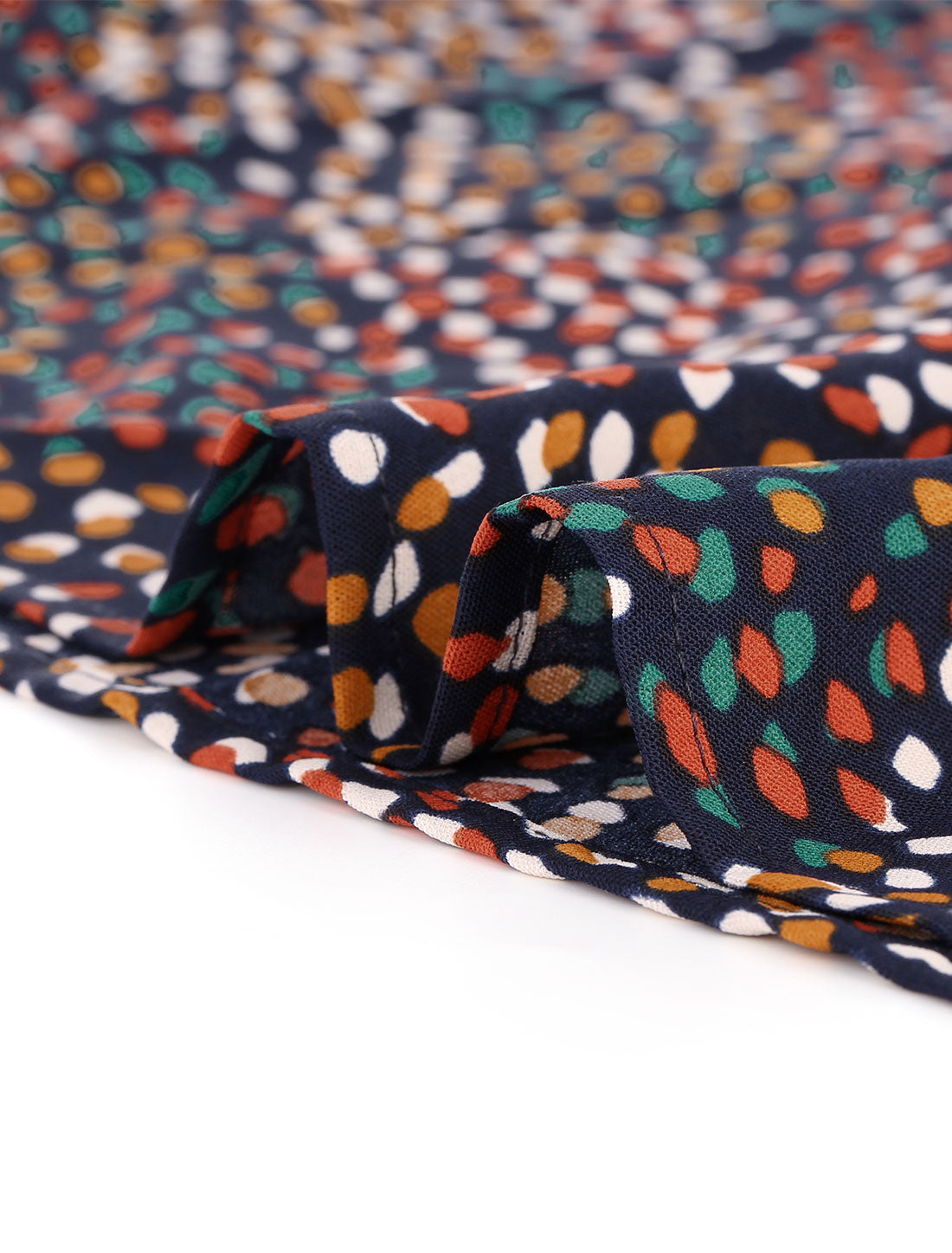 Women's Puff Long Sleeve Round Neck Puffy Chiffon Blouse Top