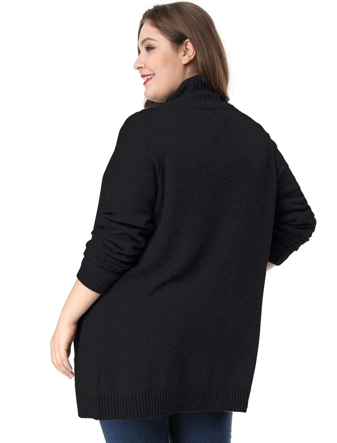 Women's Plus Size Classic Cardigan Sweaters Long Sleeve with Pockets Lightweight Cardigans