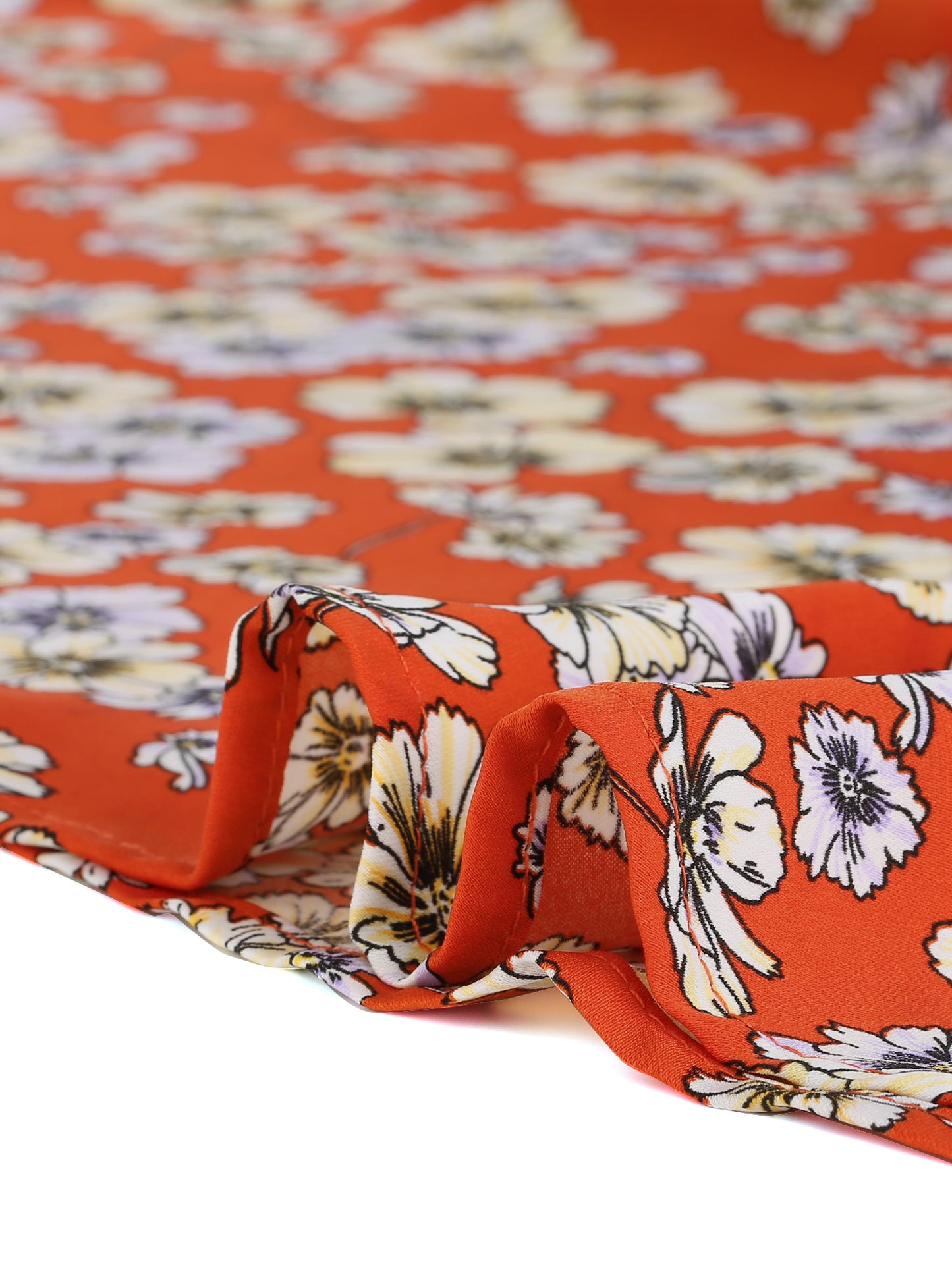 Falda midi de talle alto con volantes y corte en A, estilo bohemio, floral, elegante, para mujer, talla grande