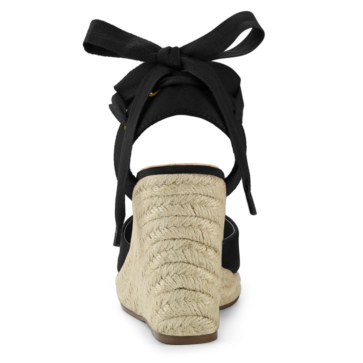 Sandalias de plataforma con cuña y cordones para mujer