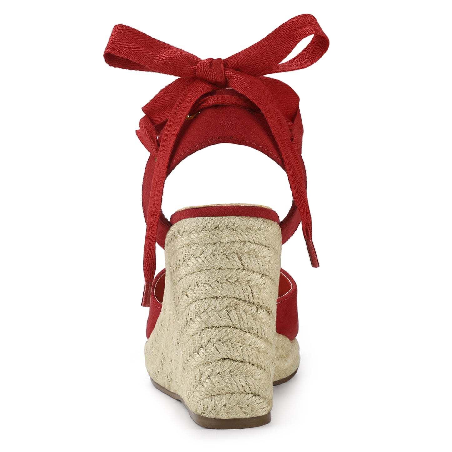 Sandalias de plataforma con cuña y cordones para mujer