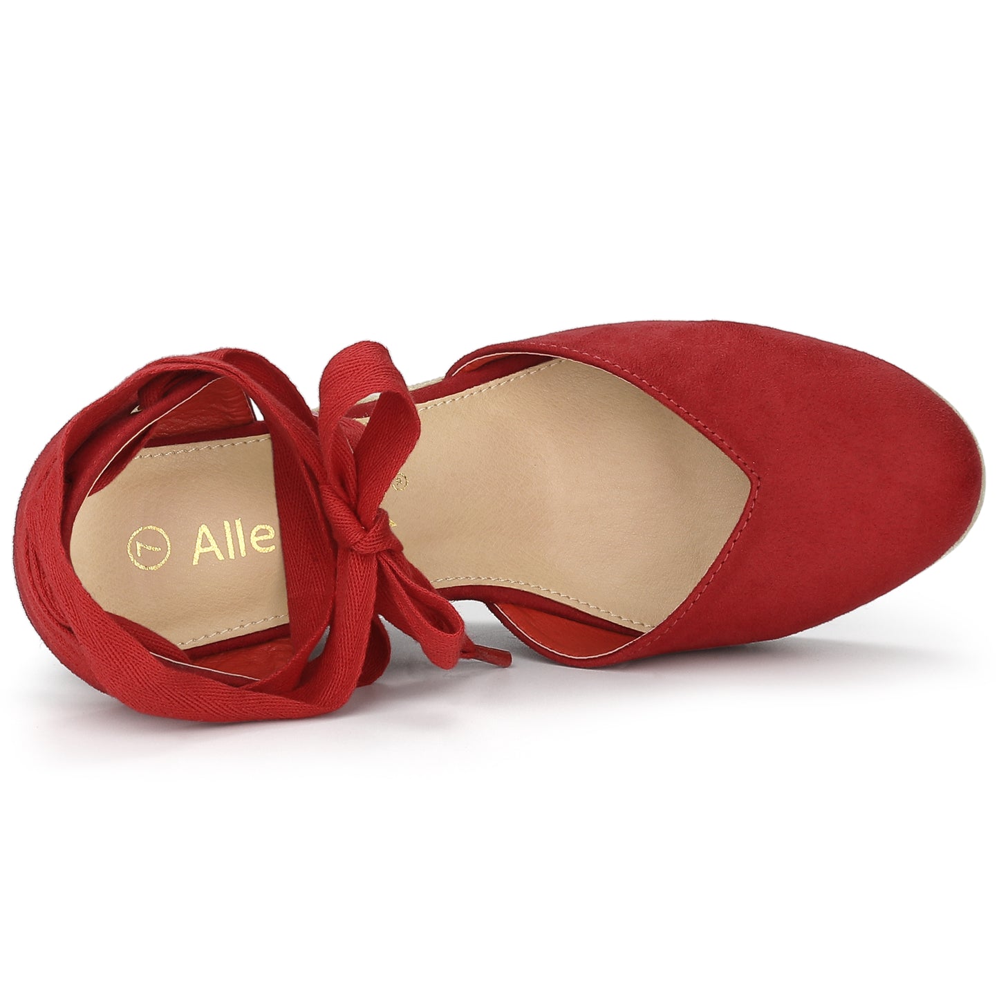 Sandalias de plataforma con cuña y cordones para mujer