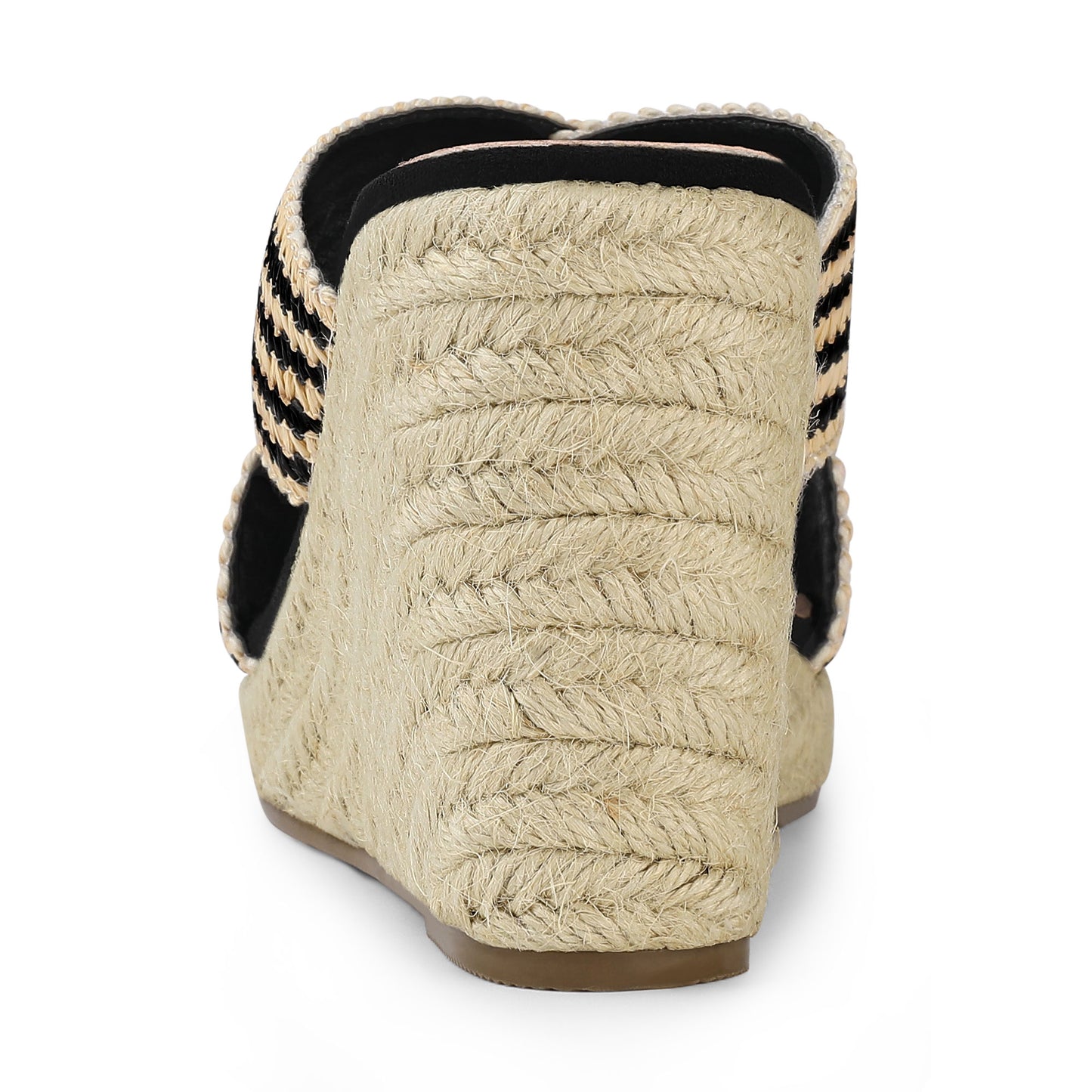 Sandalias de cuña con plataforma y tiras cruzadas para mujer