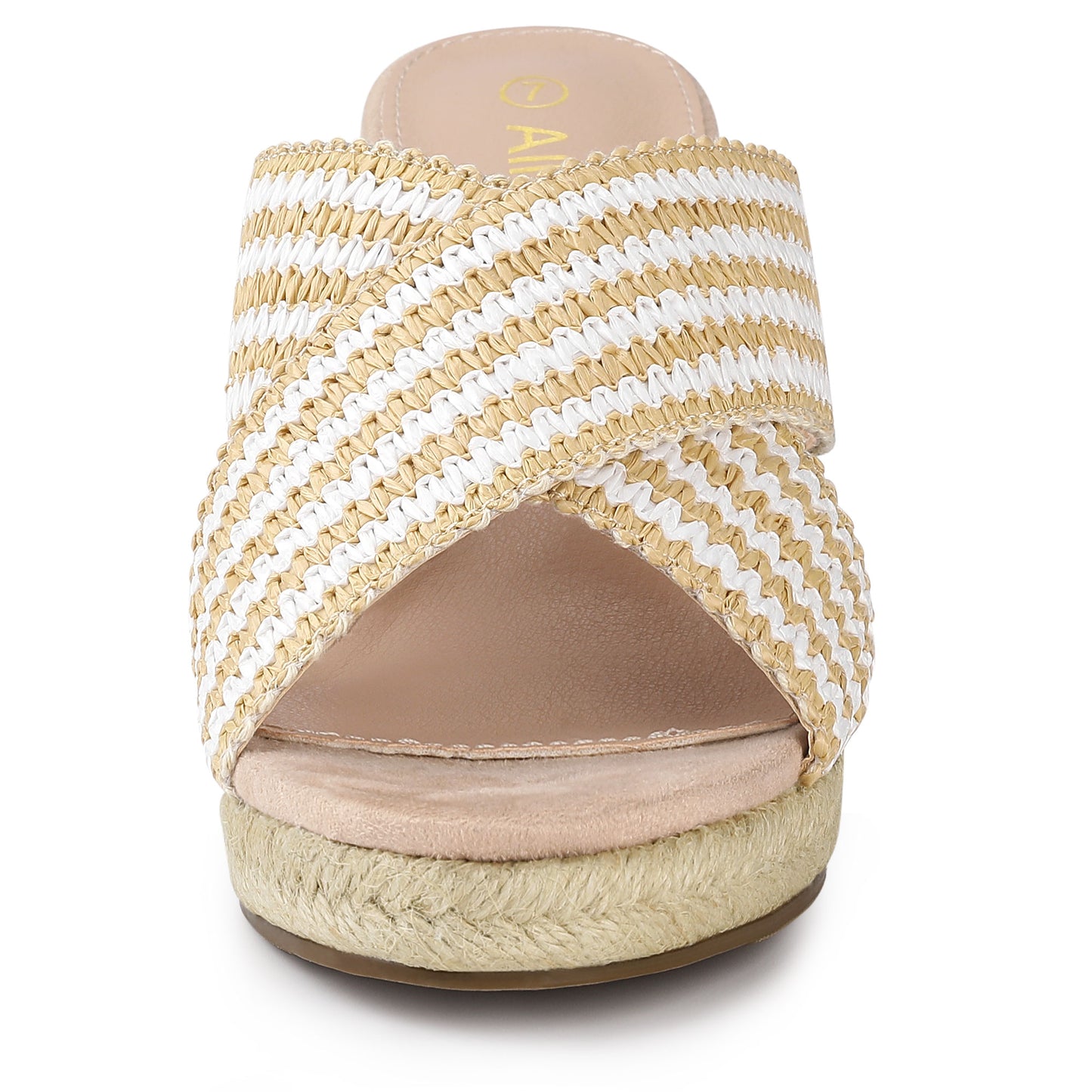 Sandalias de cuña con plataforma y tiras cruzadas para mujer