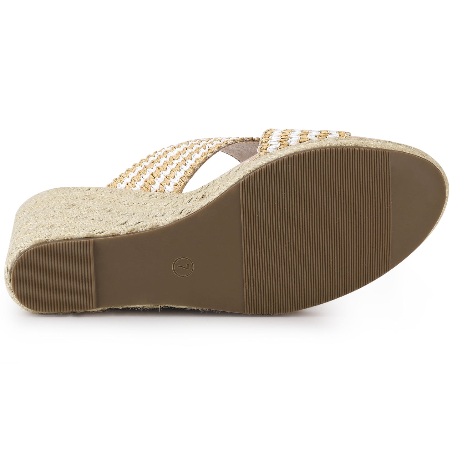 Sandalias de cuña con plataforma y tiras cruzadas para mujer
