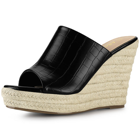 Women's Slip-On Platform Wedge Heel Wedge Sandals