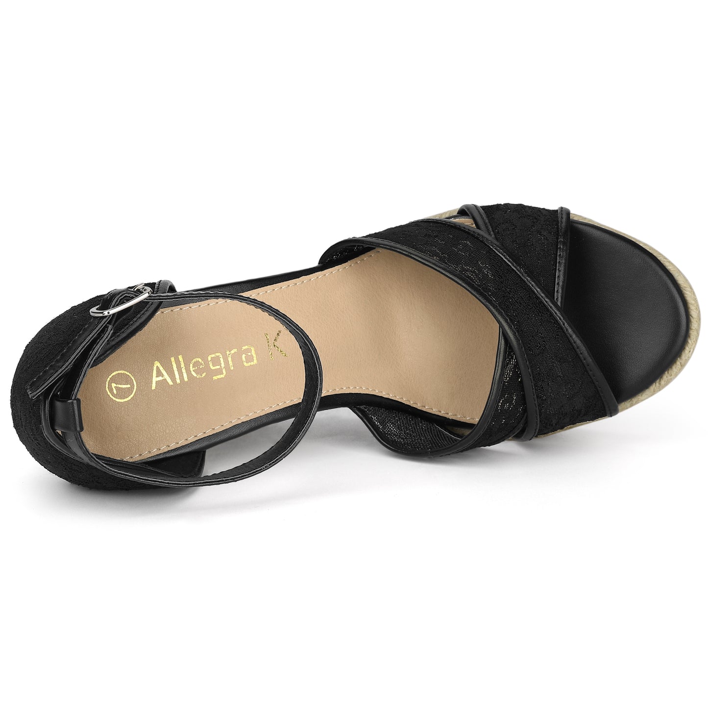 Women's Ankle Strap Espadrille Wedge Heel Sandals