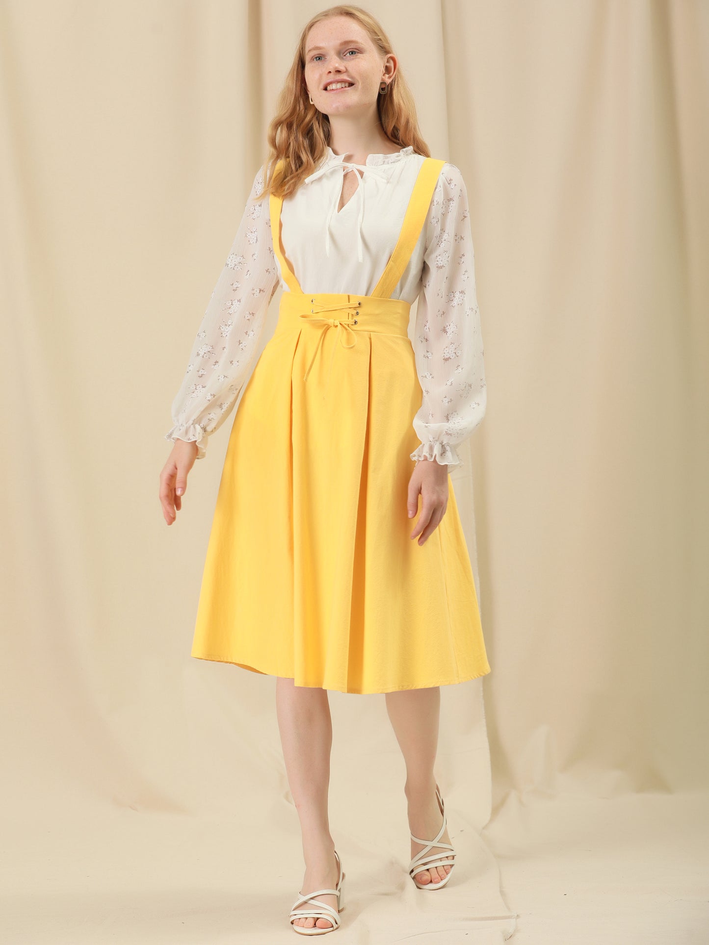 Falda con tirantes y cintura alta para mujer, mono, corsé, falda skater, minivestido corto