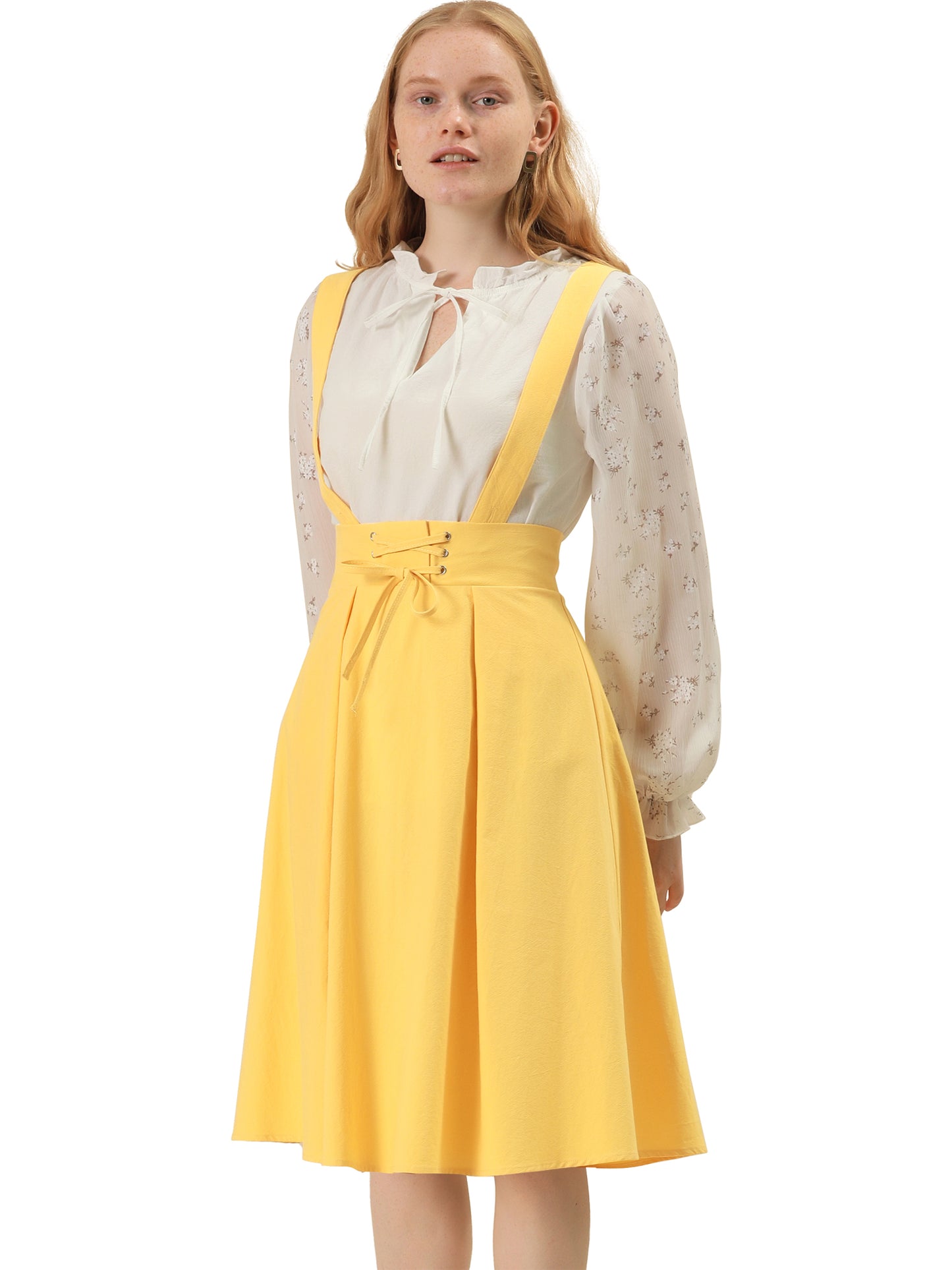 Falda con tirantes y cintura alta para mujer, mono, corsé, falda skater, minivestido corto