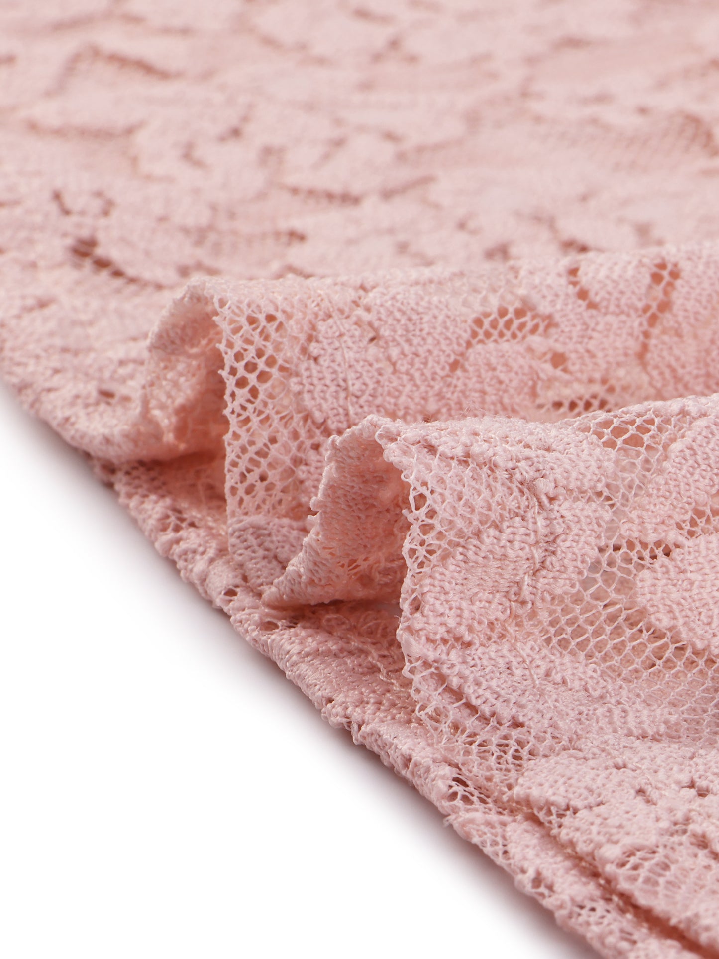 Women's Floral Lace Turtleneck Puff Long Sleeve See Through Sheer Blouse
