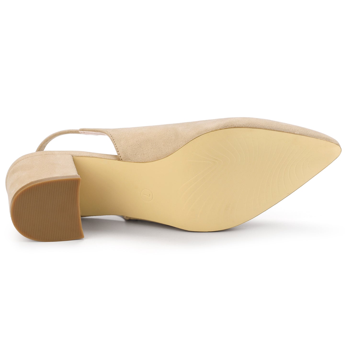 Zapatos de tacón de bloque con punta puntiaguda para mujer