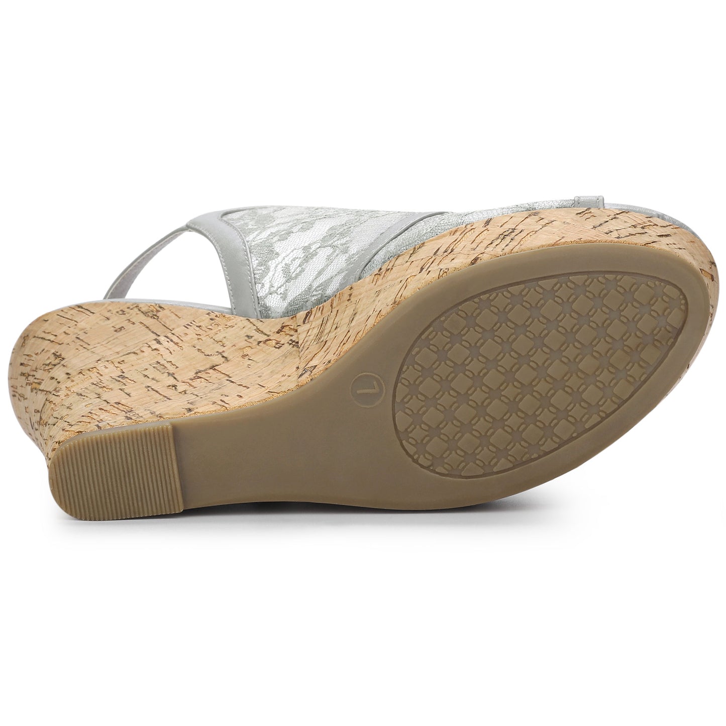 Sandalias de cuña con plataforma y punta abierta para mujer