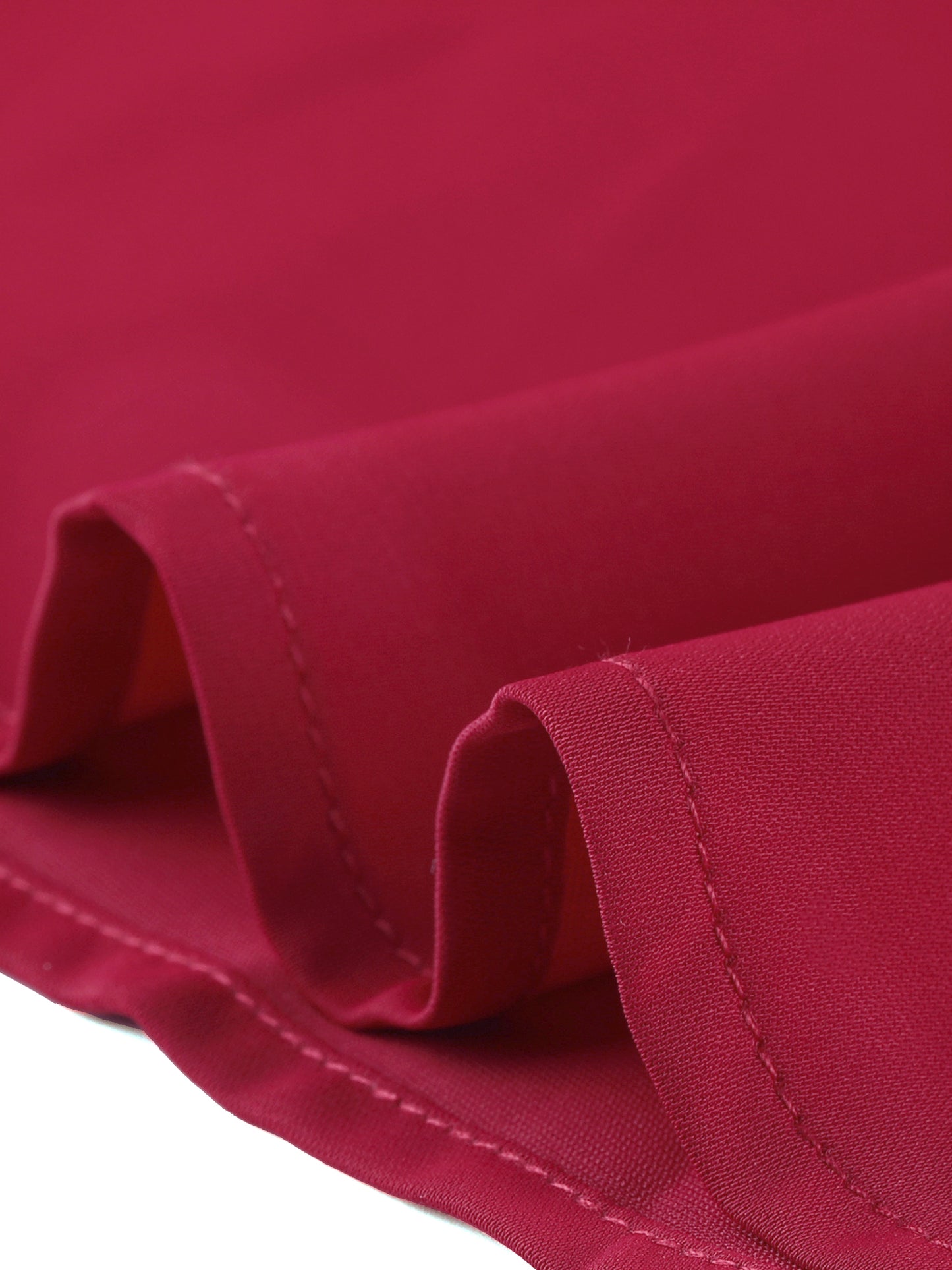 Women's Long Ballon Sleeve Tie V Neck Contrast Piping Loose Elegant Blouse