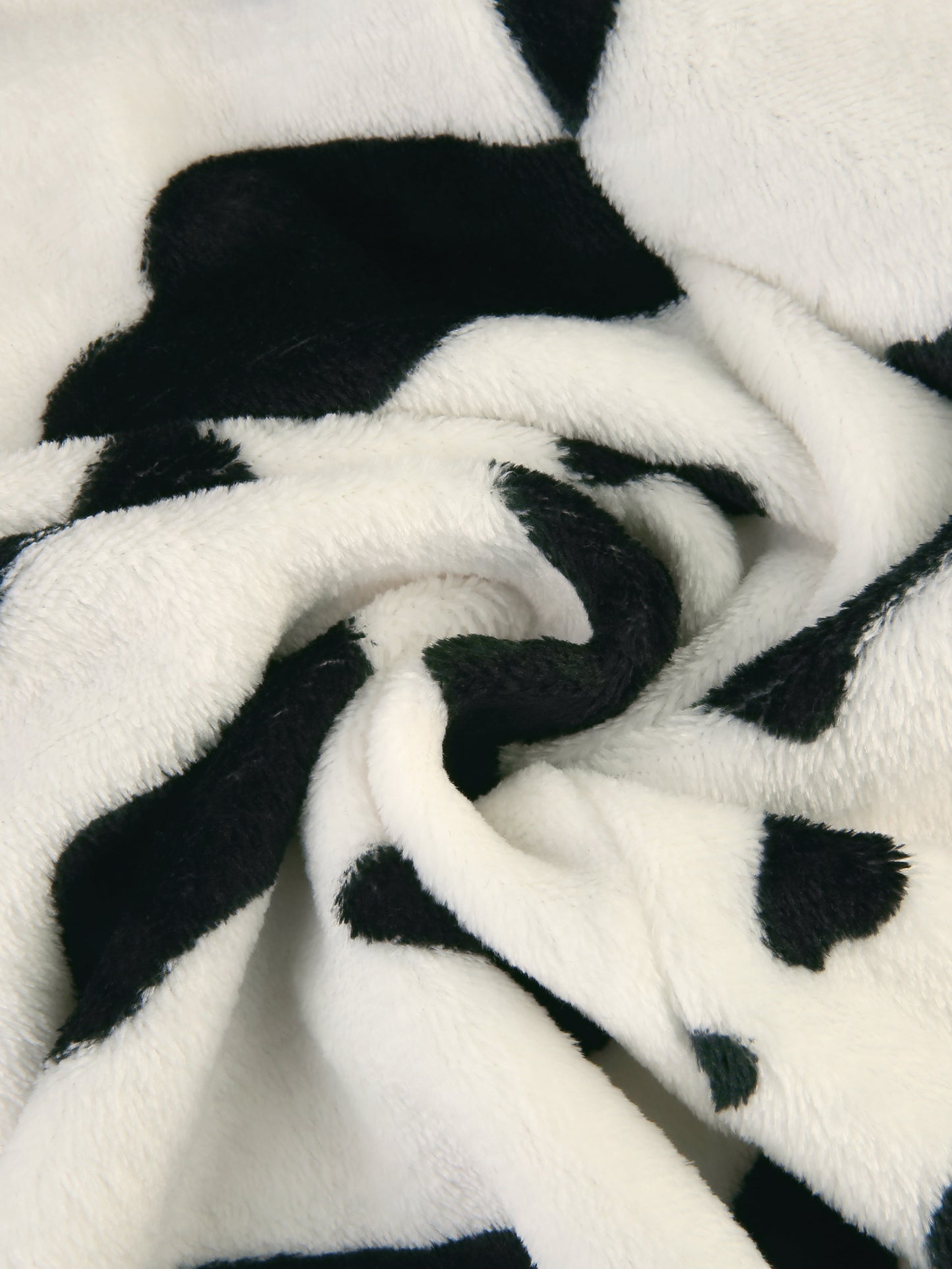 Camisón de talla grande para mujer, con estampado de vaca, cintura anudada y largo medio