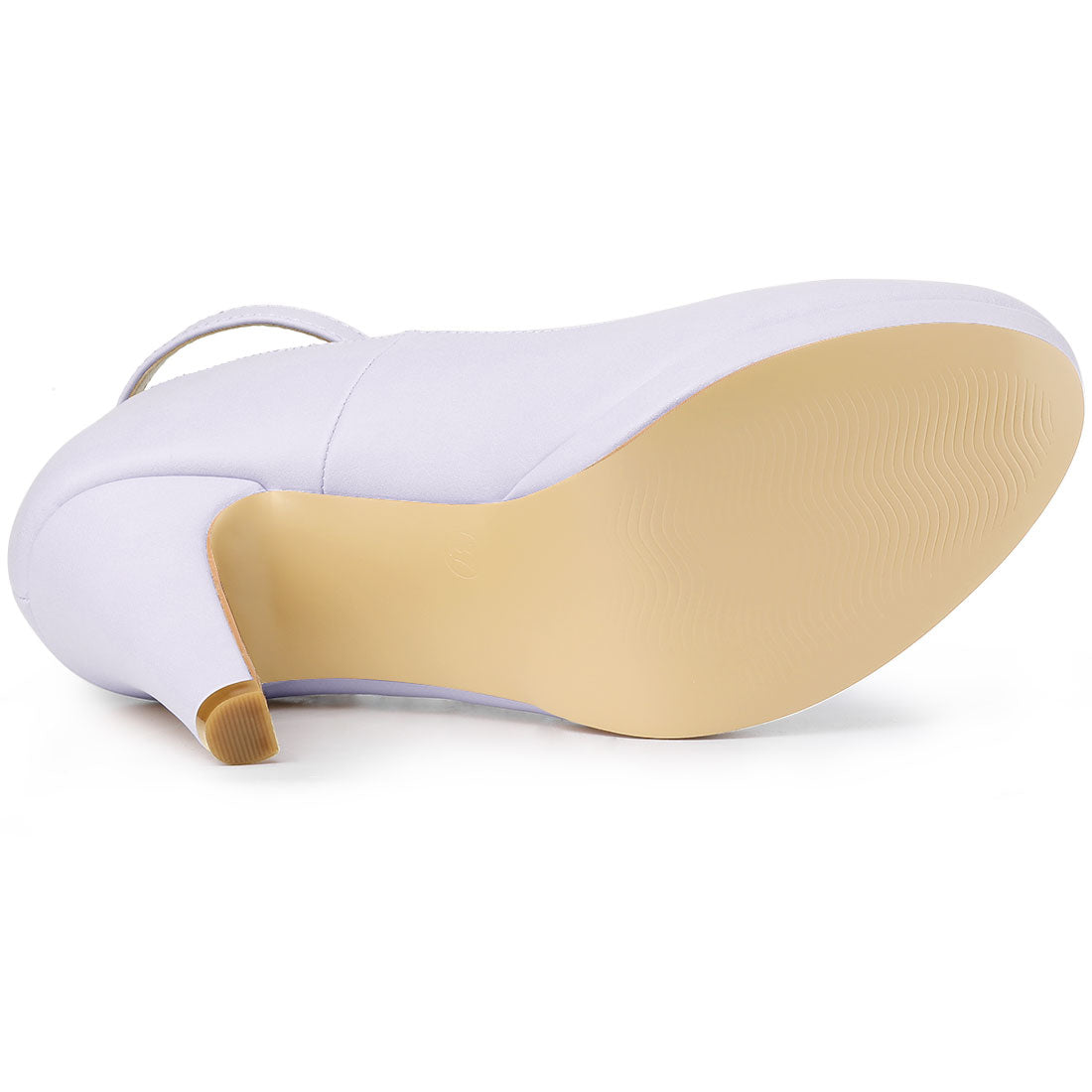 Zapatos de tacón de aguja con tiras en el tobillo y punta redonda para mujer