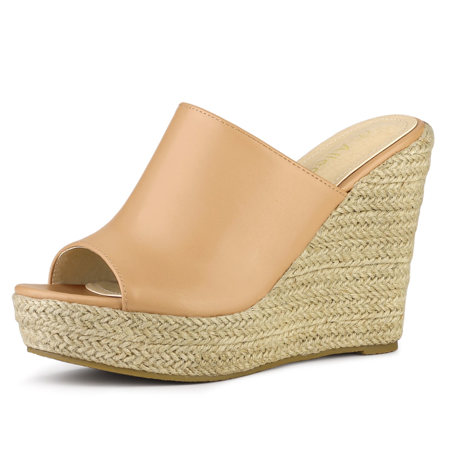 Sandalias de plataforma sin cordones para mujer, alpargatas, cuñas, chanclas y mules