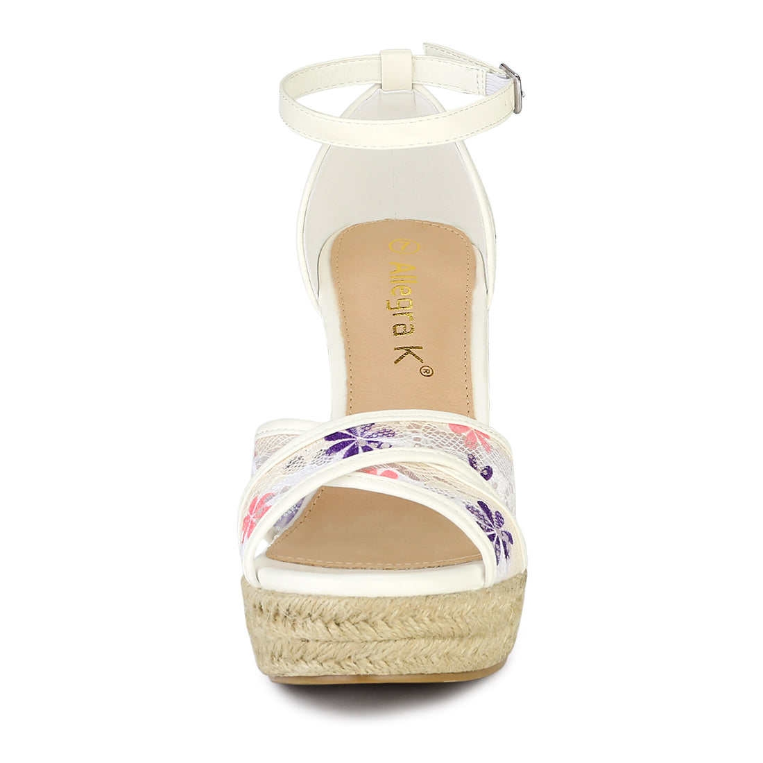 Women's Ankle Strap Espadrille Wedge Heel Sandals