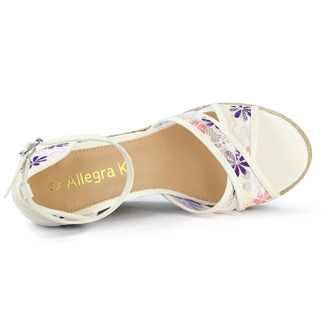Women's Ankle Strap Espadrille Wedge Heel Sandals
