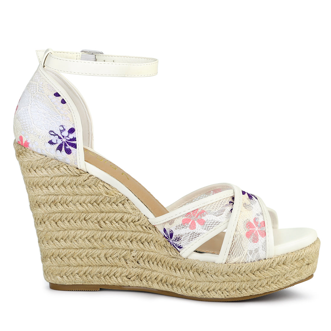 Women's Ankle Strap Espadrille Wedge Heel Sandals