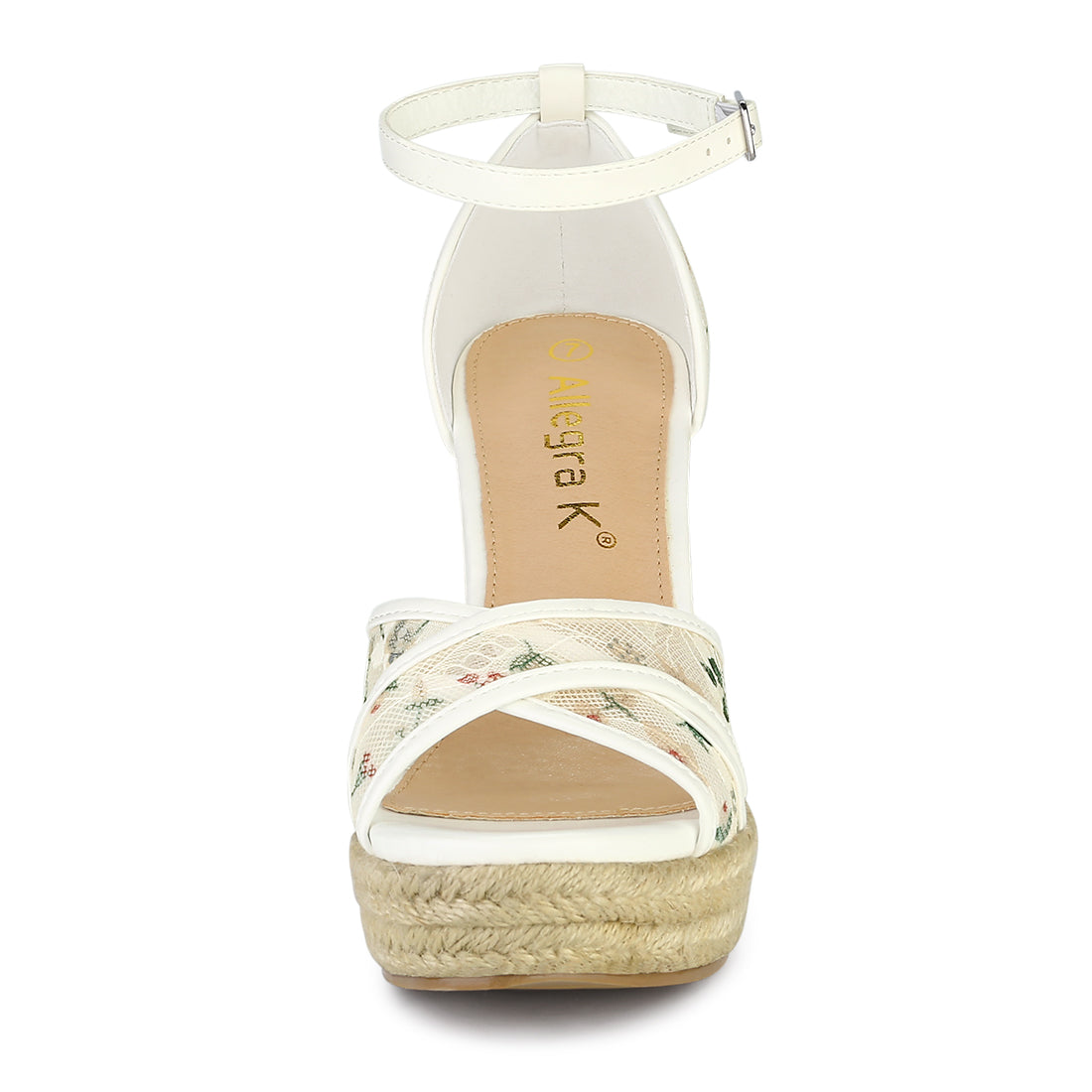 Women's Ankle Strap Espadrille Wedge Heel Sandals