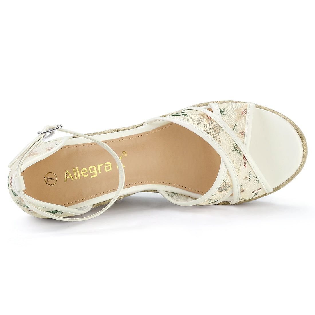 Women's Ankle Strap Espadrille Wedge Heel Sandals