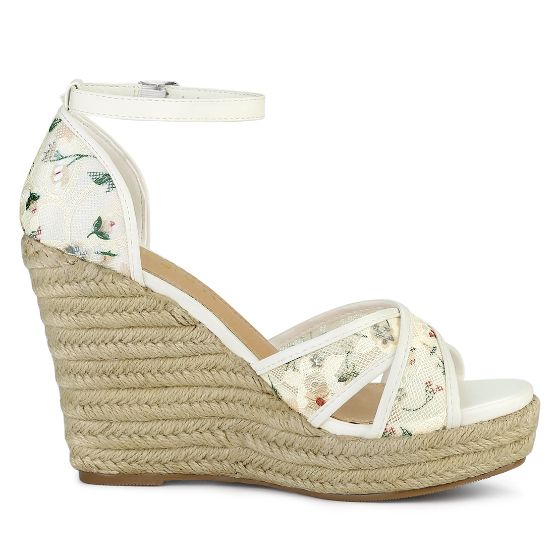Women's Ankle Strap Espadrille Wedge Heel Sandals