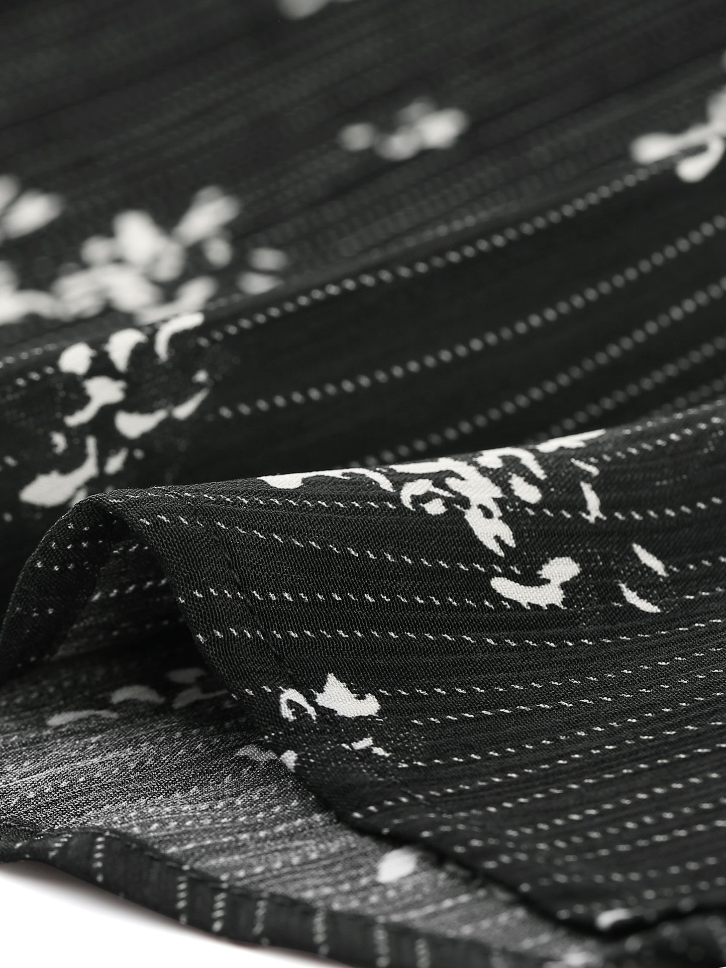 Women's Boho Tassel Self Tie Neck Long Sleeve Floral Peasant Blouse