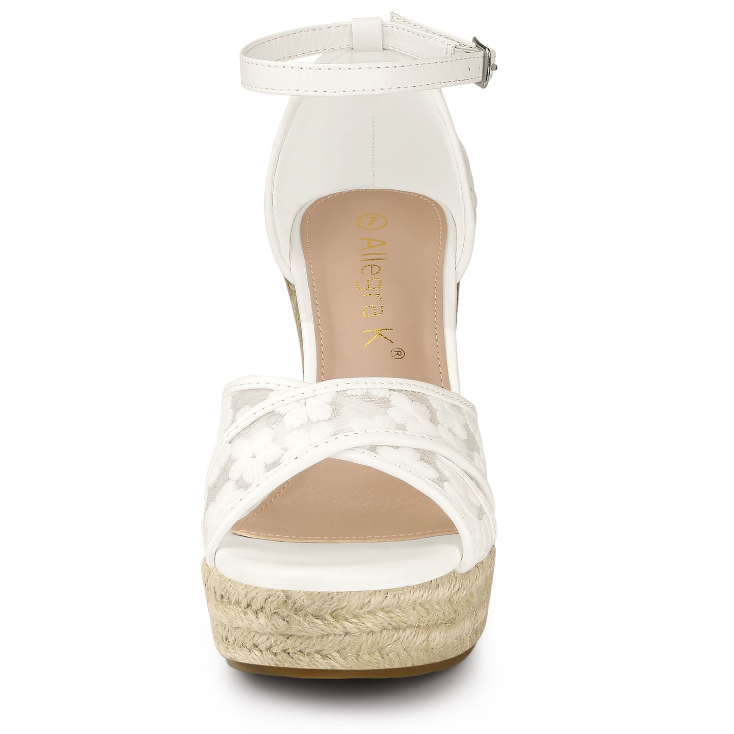 Women's Ankle Strap Espadrille Wedge Heel Sandals