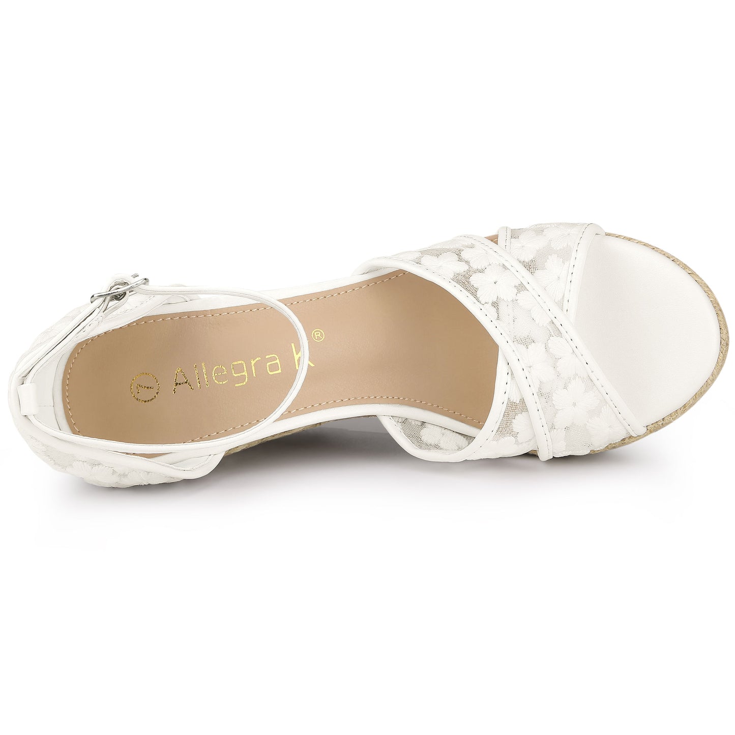 Women's Ankle Strap Espadrille Wedge Heel Sandals